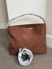 New Suede Woven Hobo Bag