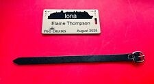 Personalised P&O Cruise Ship "IONA" Luggage Tag with Free Strap, Free P&P