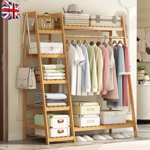 Wood clothes rail - clothes, garment