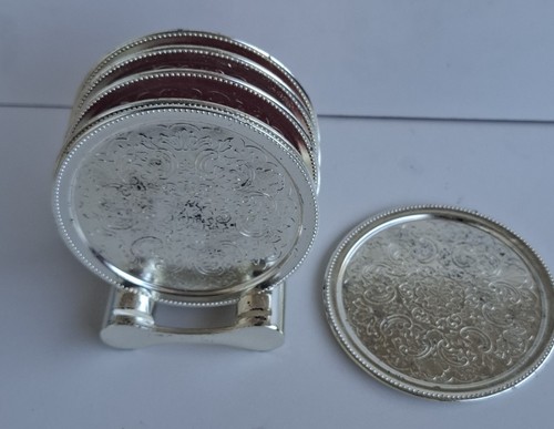 Vintage silver plated - , coaster