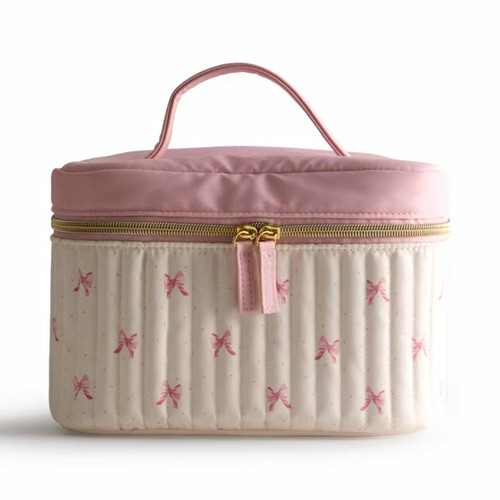 Quilted bow vanity - quilted, case