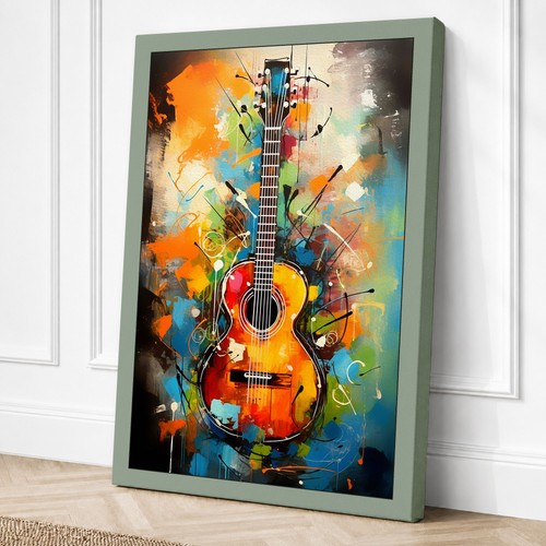 Guitar motion modern canvas - in,