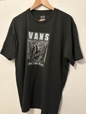 VANS Men's T-Shirt Classic Fit Size Large Short Sleeve Cotton Grey
