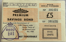 £5 PREMIUM SAVINGS BOND -