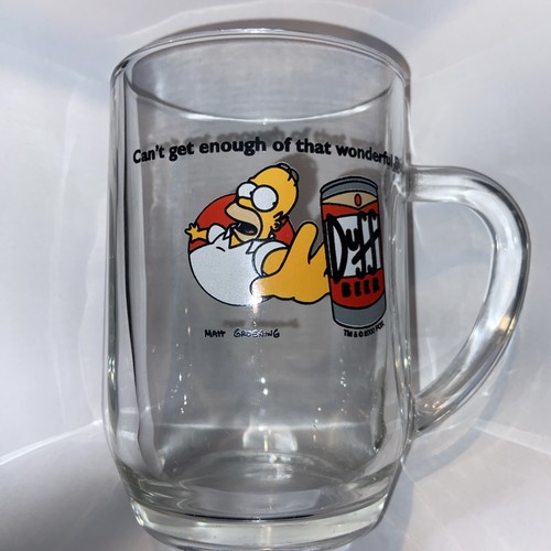 The simpsons duff - beer, glass