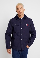 Tommy (Jeans) Hilfiger Padded Navy Canvas Chore Jacket (XL) Excellent Condition