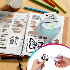 Mini Sticker Printer Pocket Mini Printer for Pictures Notes DIY Scrapbook