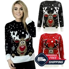 Womens Knitted Reindeer