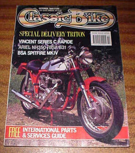 Classic bike triton bsa - 10/89, triton,