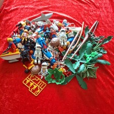 Playmobil Bundle Of 60 Figures Geobra 1974 jet ski turtles shark foliage etc