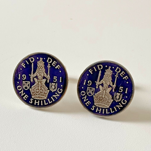1951 blue enamelled scottish - blue,