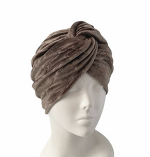 Taupe Brown Hat 1940s Vintage