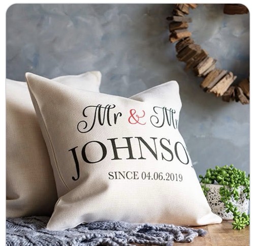 Personalised cushion cover - personalised,