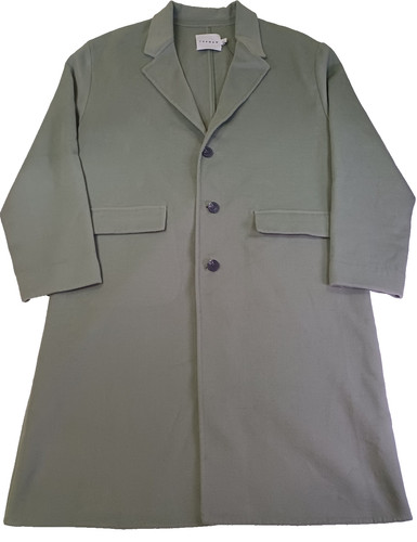 Topman mens overcoat olive - overcoat,