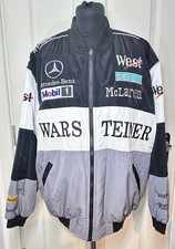 Vintage 90s Mercedes Benz McLaren West Warsteiner Pit Crew Racing Jacket L