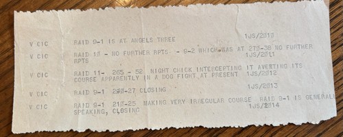 Ww2 original radio log okinawa - original,