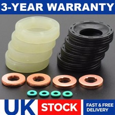 Fit CITROEN 207 307 1.6HDI FORD 1.6TDCI PEUGEOT C3 ORING FUEL INJECTOR SEAL KIT.