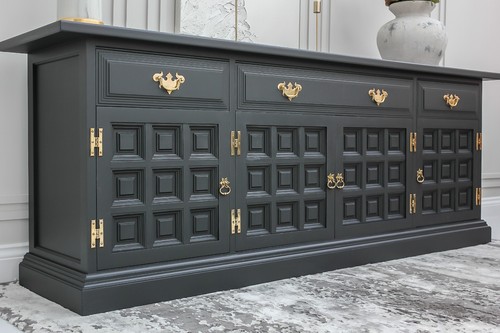 Vintage antique oak sideboard - oak,