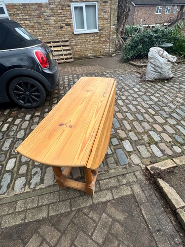 Vintage pine sturdy gateleg - vintage,