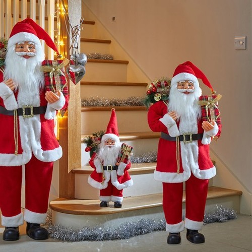 Christmas santa statue - santa,