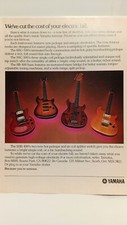 YAMAHA ELECTRIC GUITARS 1982 SBG SSC  - PRINT AD   d1