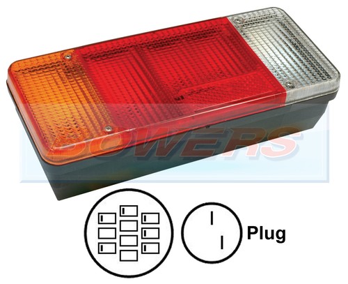 Rear tail light lamp - tail, iveco