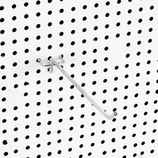 25Pcs 50/150mm Single Pegboard Hooks Board Slat Wall Retail Display Shop Peg