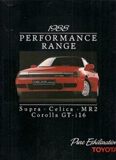 Toyota Sports Range 1988 UK