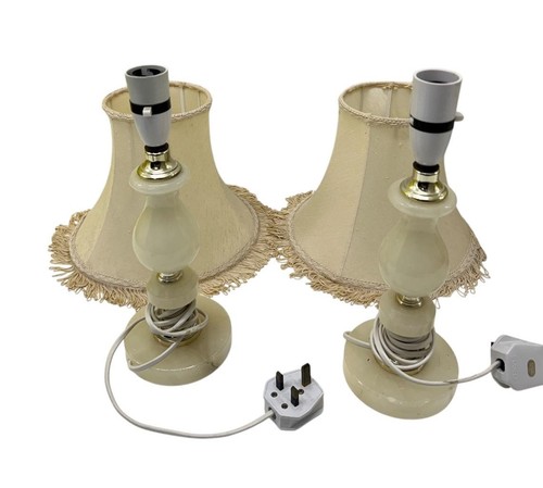 Vintage alabaster lamps - vintage,