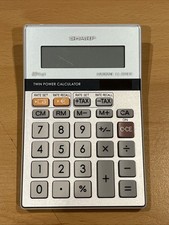 Sharp Calculator Elsi Mate EL-331ER Twin Power Silver 10 Digit Semi Desktop