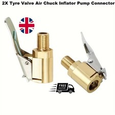 2X Tyre Valve Air Chuck
