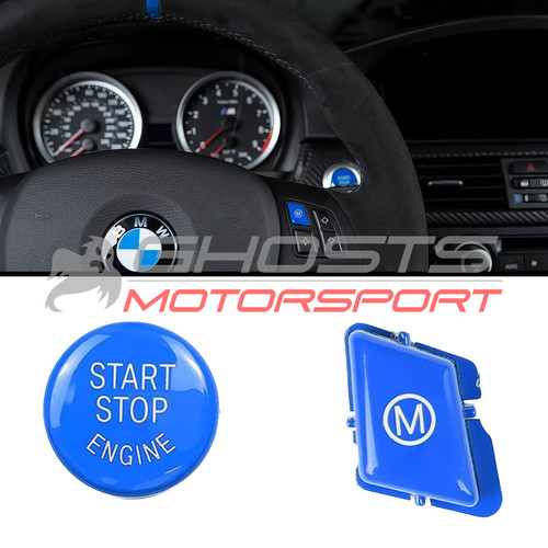Blue sport button - blue,
