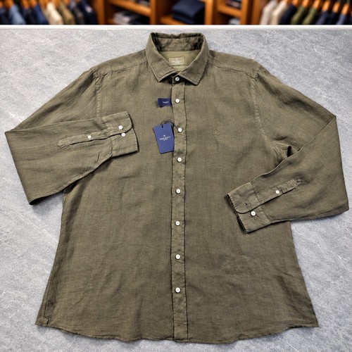 Hackett london shirt xxl olive - hackett,