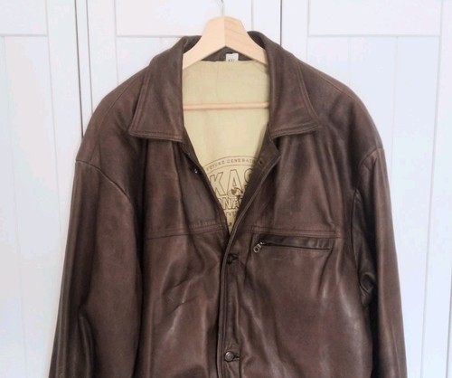 Vintage brown leather jacket - vintage,