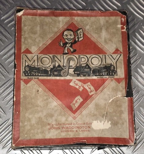 Vintage 1940 monopoly game - vintage,