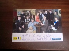 Derek Fowlds Signed Heartbeat ITV Postcard.