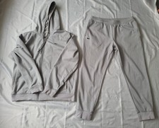 Lacoste Men's Tracksuit Grey/Silver Size XL Excellent Condition