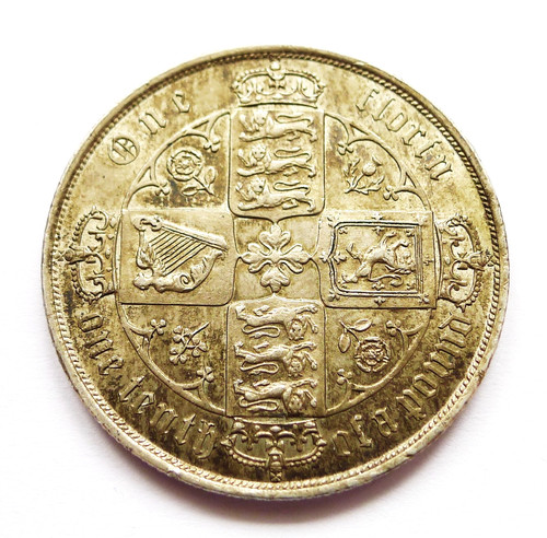 1875 gothic victoria florin - gothic,