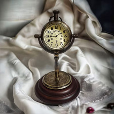 Antique Brass Analogue Clock