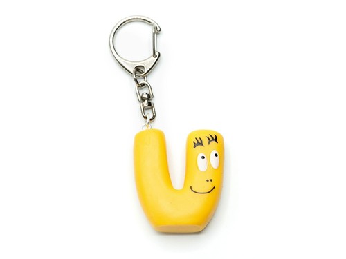 Barbapapa key charm - u,