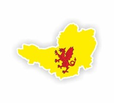 Somerset Map Flag Sticker