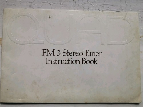 Quad fm3 tuner instruction - tuner,