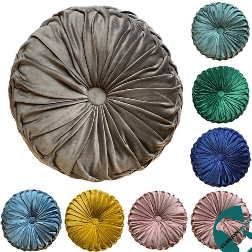 Holland velvet round cushion - velvet,