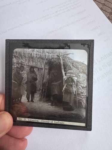 Vintage magic lantern slide - slide,