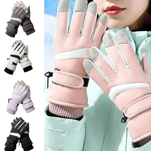 Ski snow gloves - snow, women