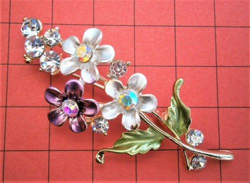 Bt761 gold tone mauve enamel - bt761*),