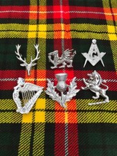 CC Glengarry Cap, Hat Badges Chrome Finish/Balmoral Cap Badges/Highlander Caps