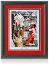 Martin Offiah Wigan Warriors Legend Hand Signed Rugby League 16x12