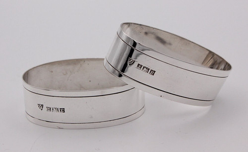 Sterling silver napkin rings