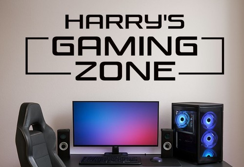 Personalised name gaming zone - personalised,